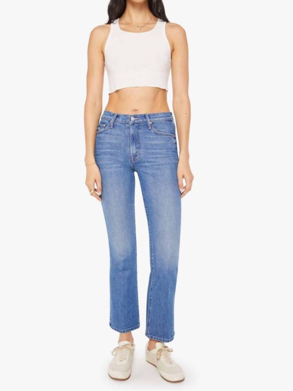 NWT MOTHER Jeans The Outsider Flood Field Trip Size 27 Flare High Waisted